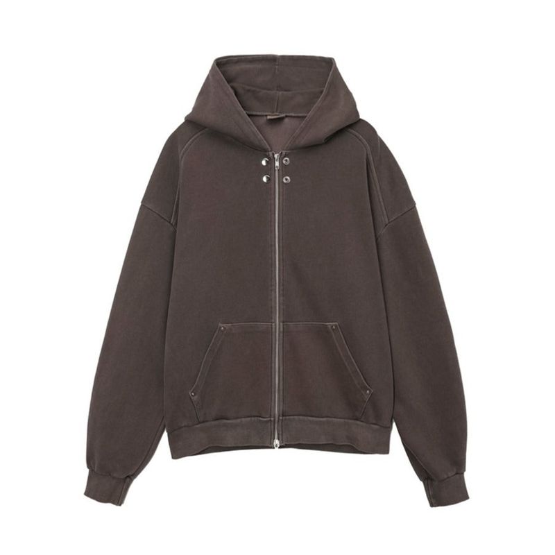 ASCLO Rivet Point Sweat Hood Zip Up (3color)