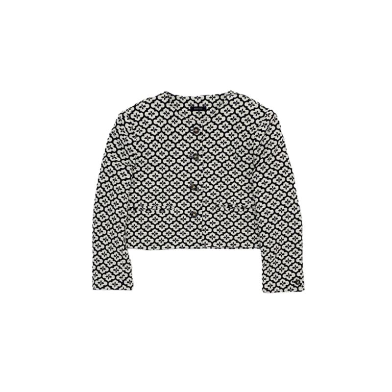 KOOKEESEE（クキシ）の「Flower jacquard Jacket (black)（Jackets/Outerwear）」