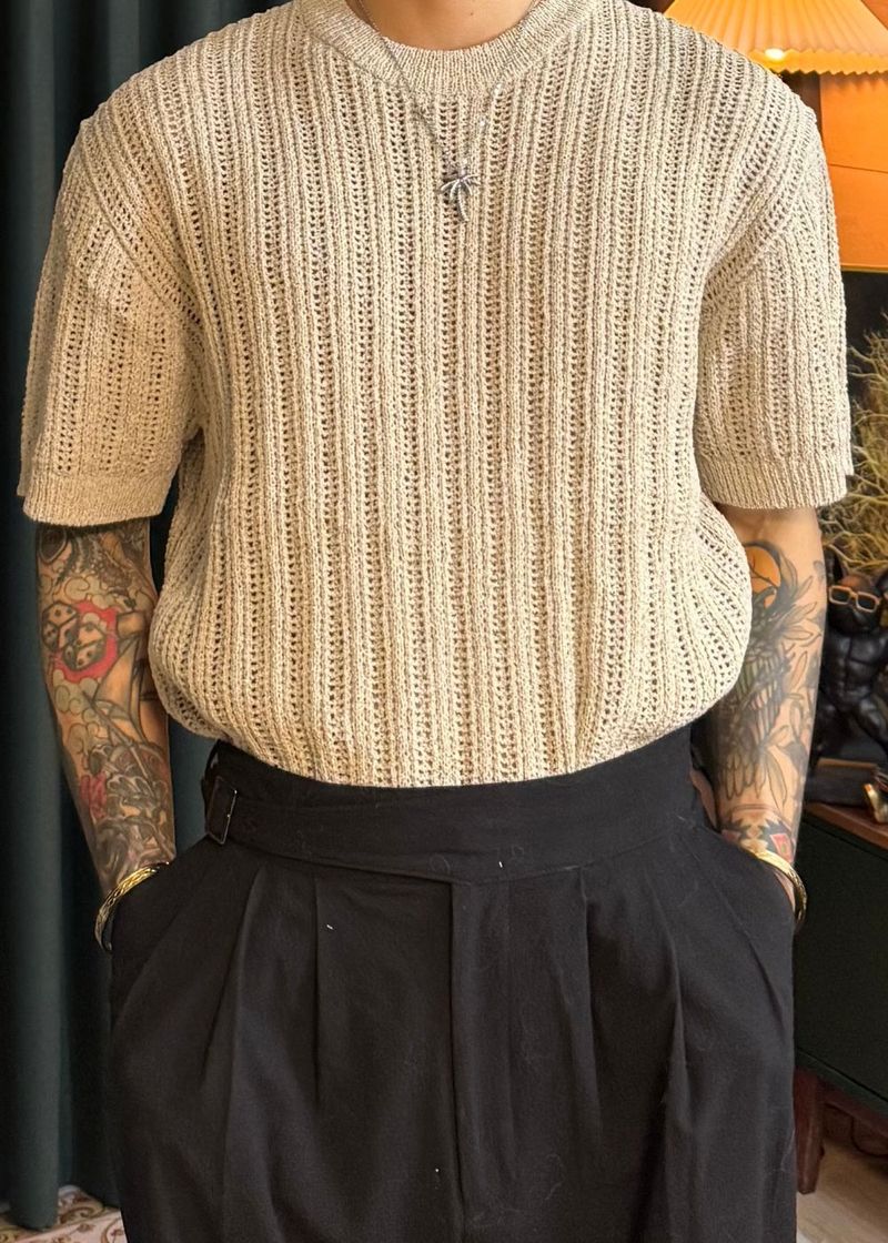 Men's Boucle Round Knit 9COLOR