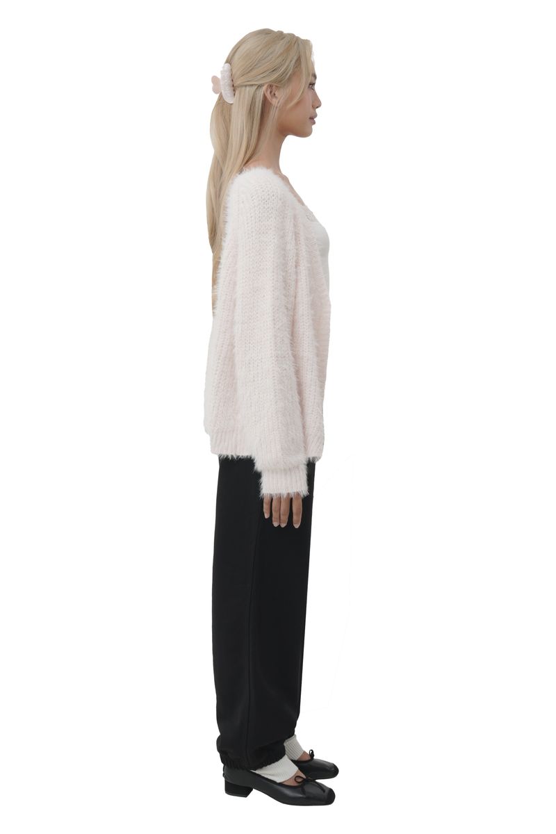 Sugarplum hairy cardigan