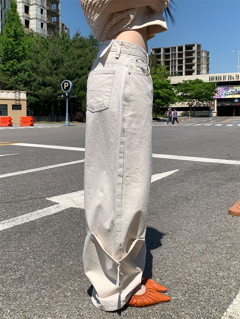 LEG BIJO COTTON WIDE PANTS (2C)