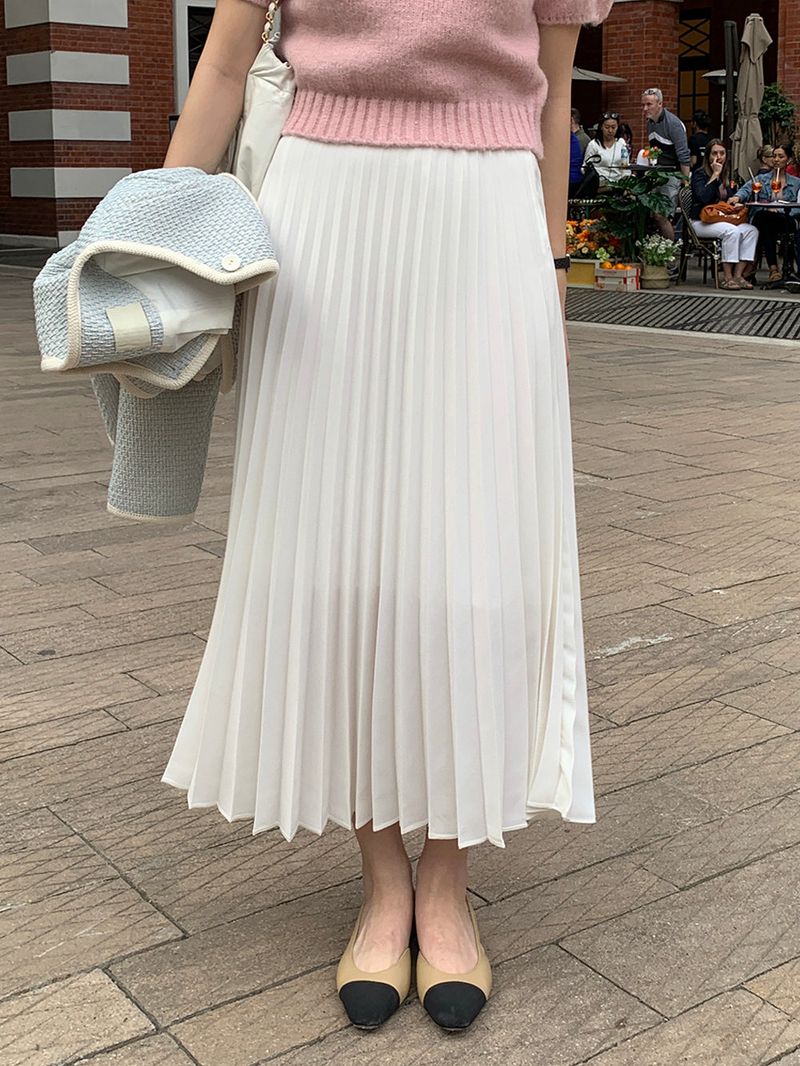 [MADE] LOVE MORE PINTUCK LONG SKIRT