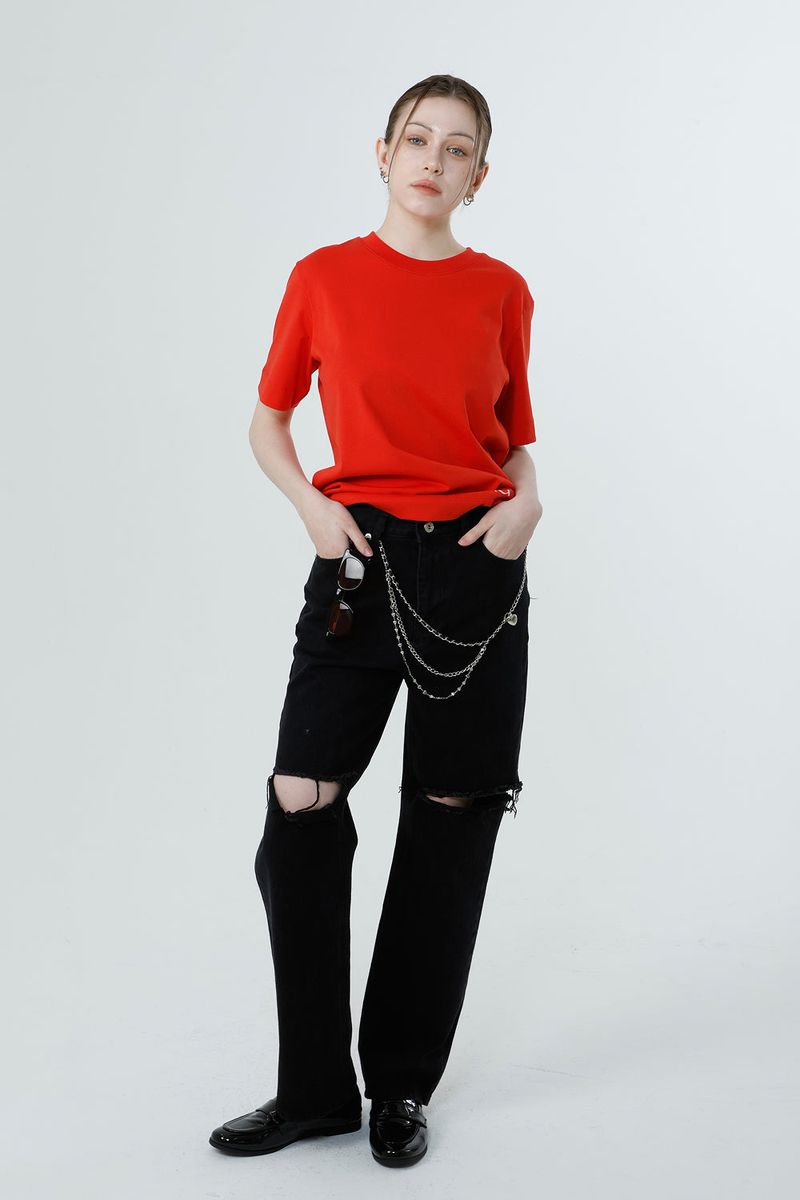 MULTI PRINTING T-SHIRT_RED