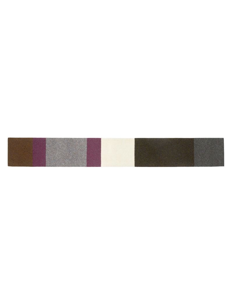 Colour Block Muffler _ DARK BROWN