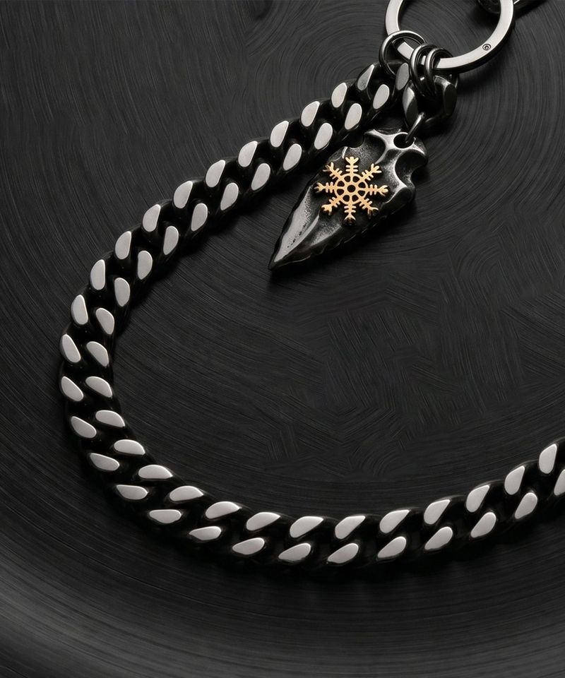 NC-402 Antique Flat Surgical Steel Curve Chain