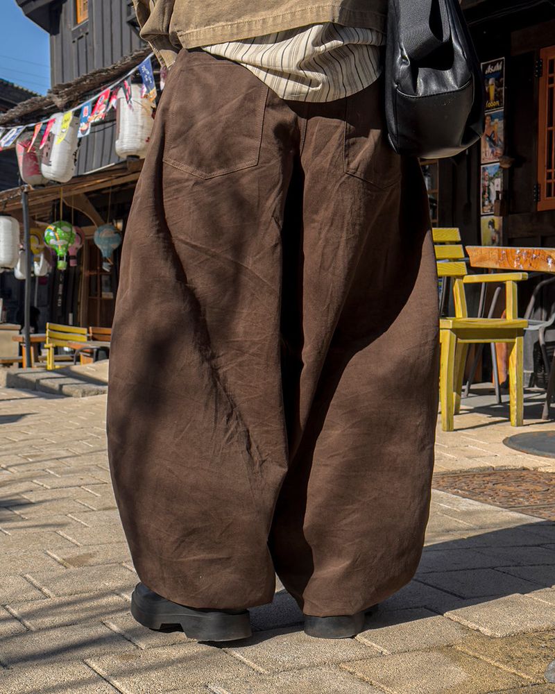 Cuff Bizo Balloon Cotton Pants