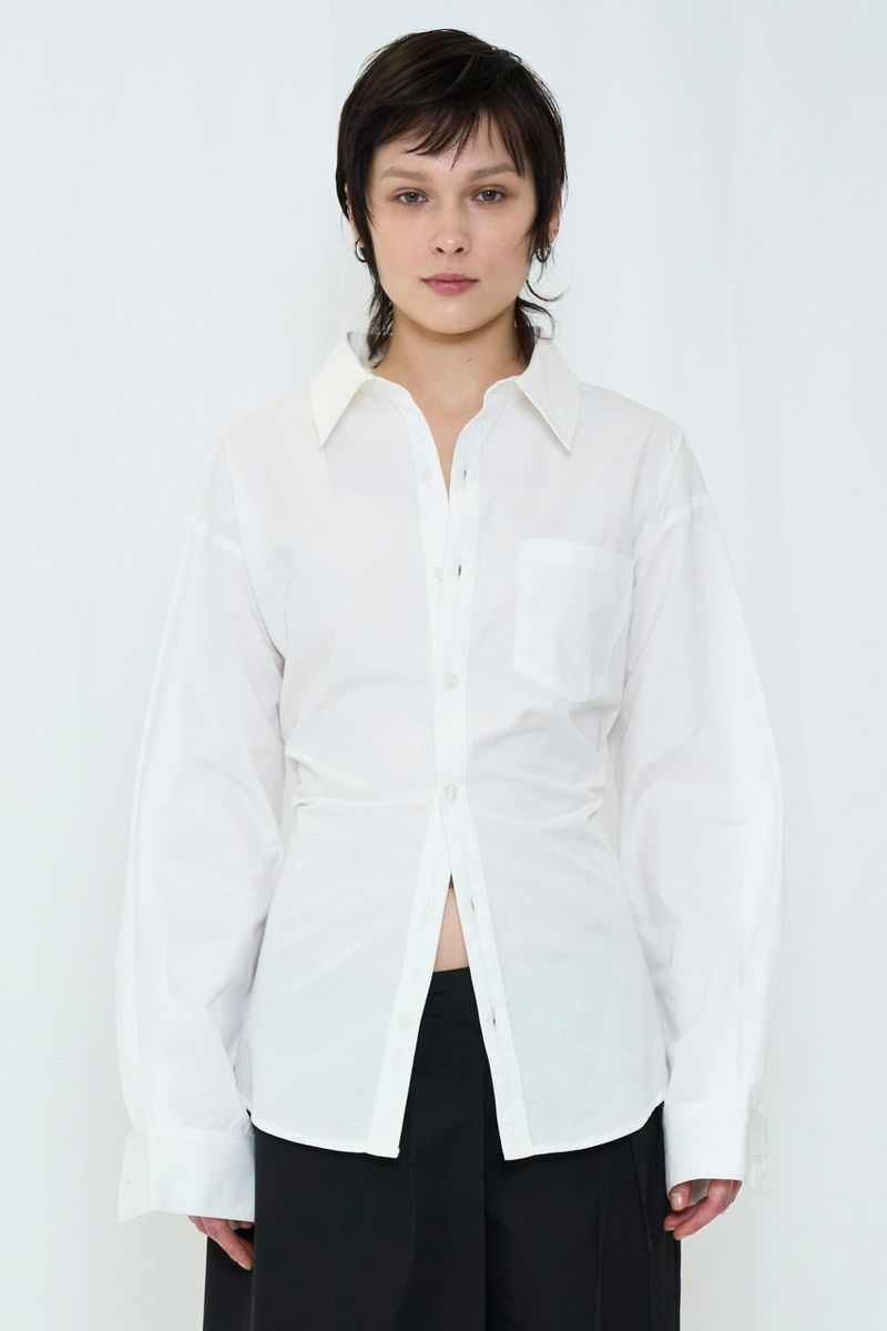 VIAVANDA（ヴィアヴァンダ）の「2WAY BUTTON BIG SHIRT（Tops）」