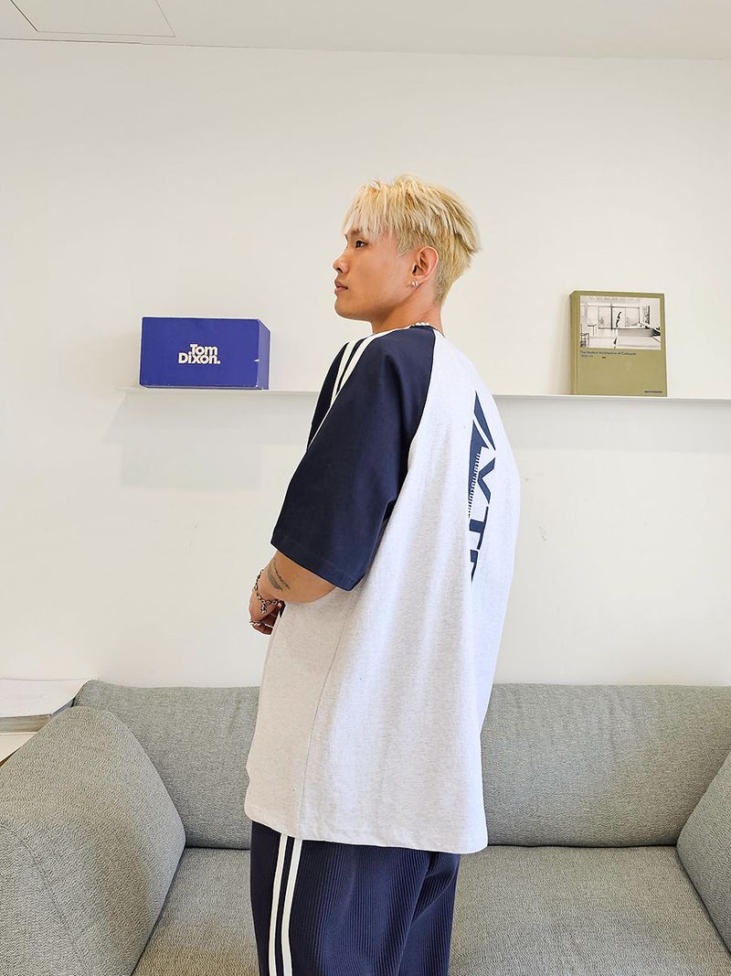 VENTIQUE Raglan Coloring T-shirt 3color
