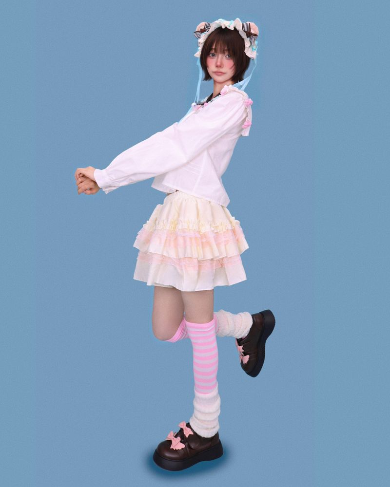 mint-choco bear hair dress
