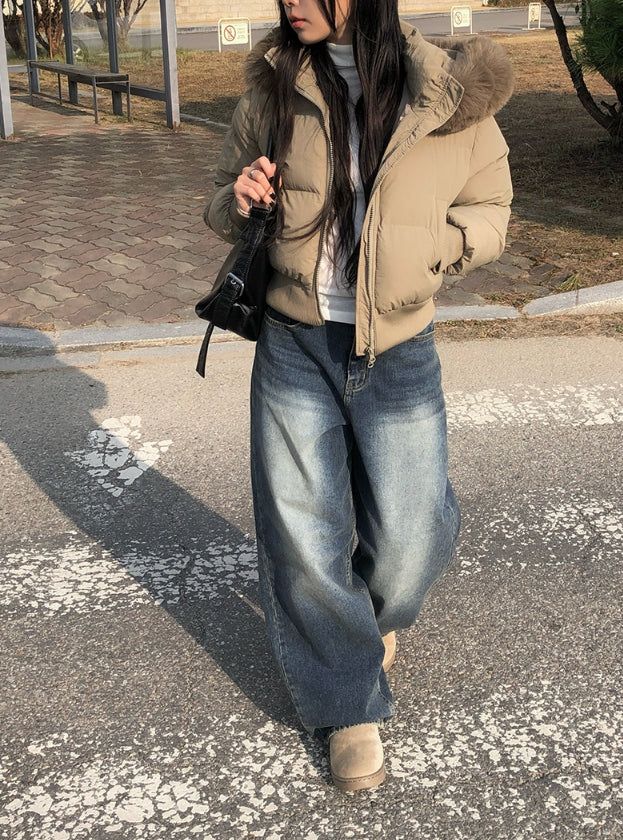 anyonemore（エニーワンモアー）の「ヒンズブラッシュドウォッシングデニムワイドパンツ（パンツ）」