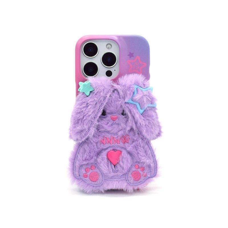 seconduniquename（セカンドユニークネーム）の「サンケース シャイラビット ライトパープル（スマホグッズ/小物）」