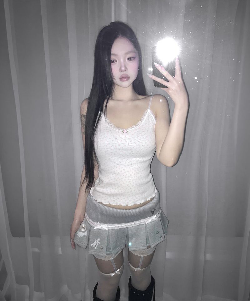 flower lace sleeveless (2colors)