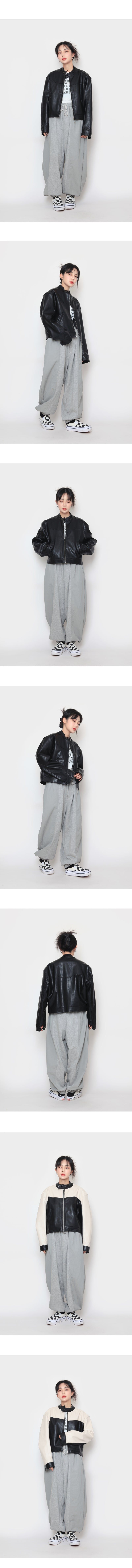 Racing Crop Leather Jacket