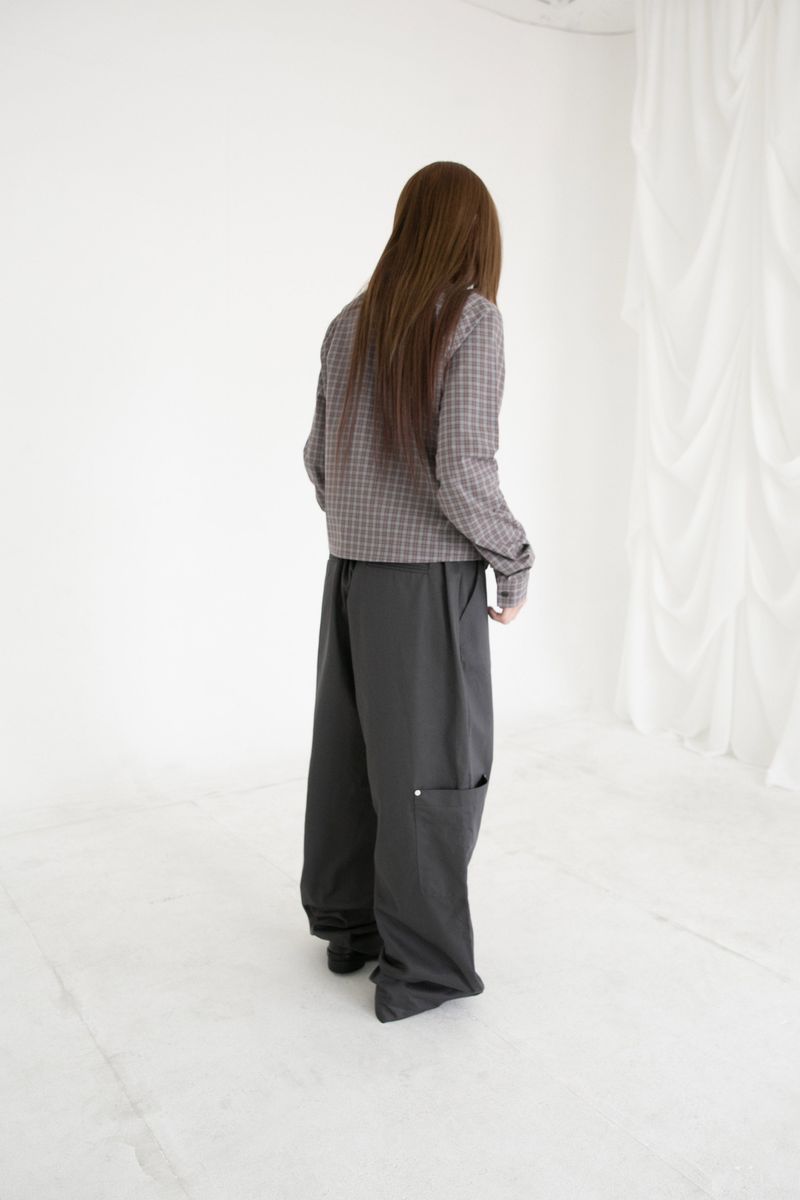 rivet pocket wide pants(2colors)
