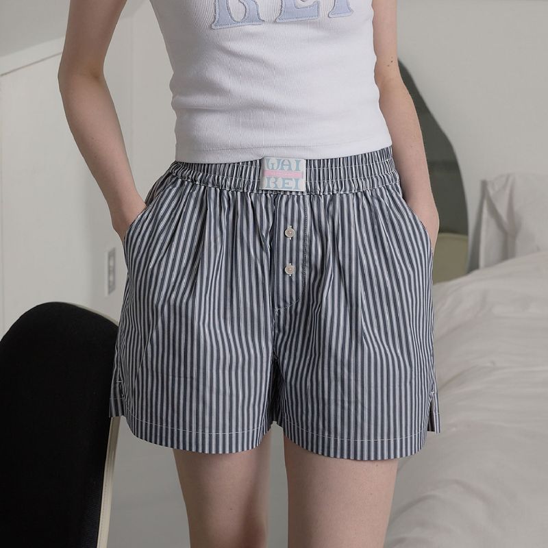 Stripe boxer shorts