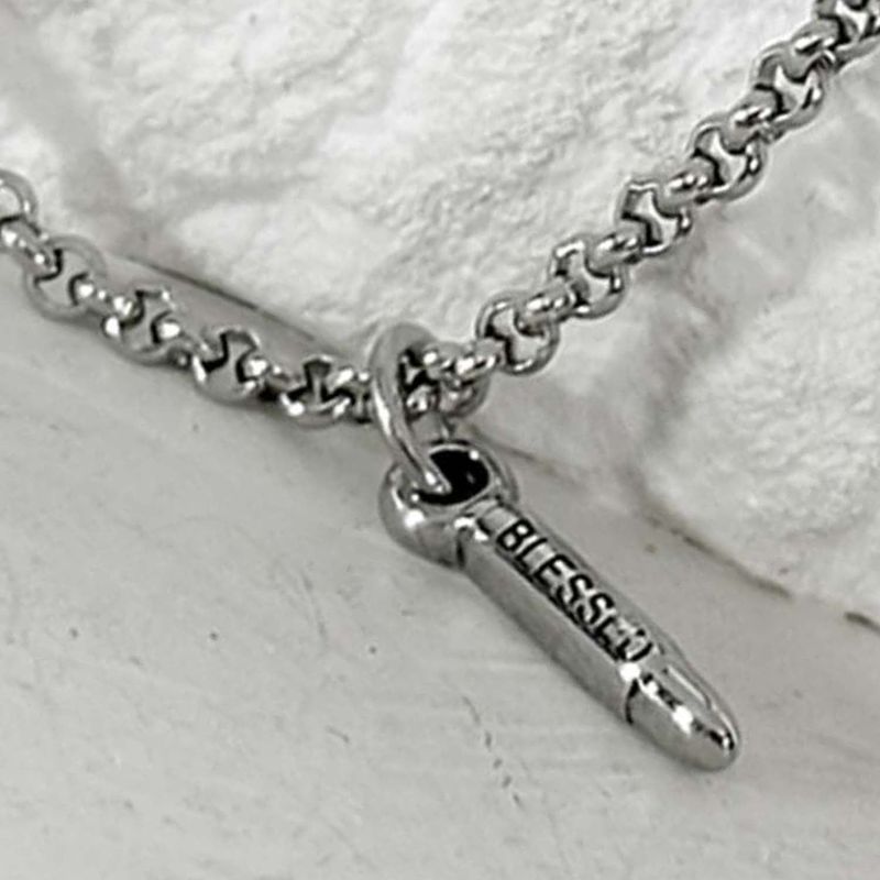 ss-HYPER MICRO bullet necklace_silver