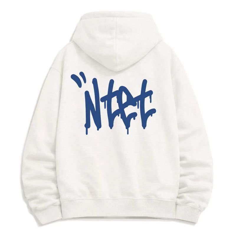 graffiti font logo 2-way zip-up (4color)