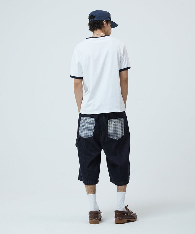 BERMUDA CHECK POCKET DENIM SHORT