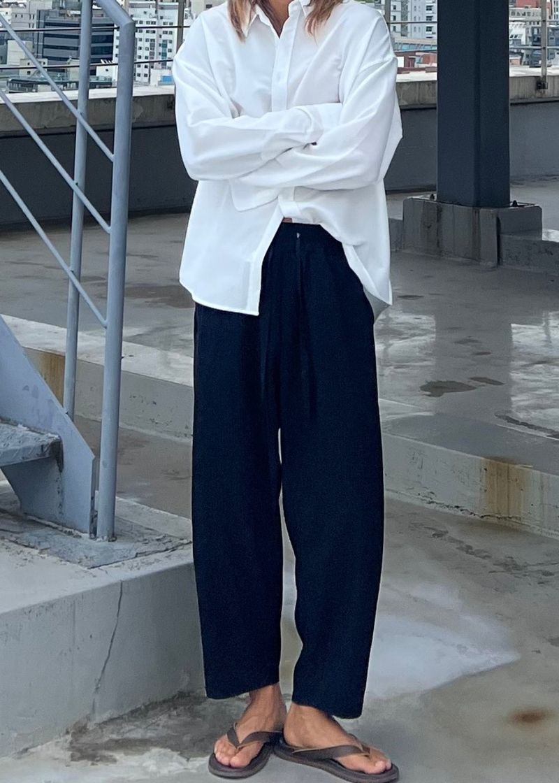 made by vir pleats pants 2COLOR