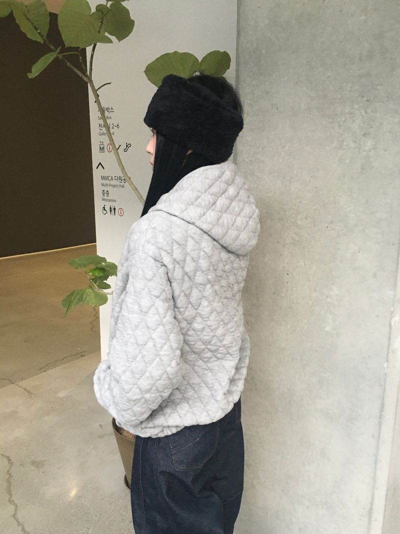 Marron Quilted Jumper (3c)