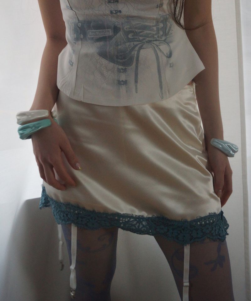 Lace Garter Belt Skirt