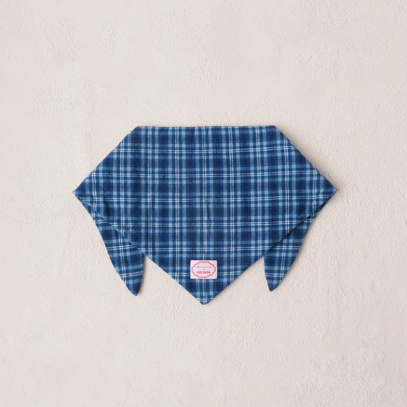 Padded Shoulder Scarf_Blue