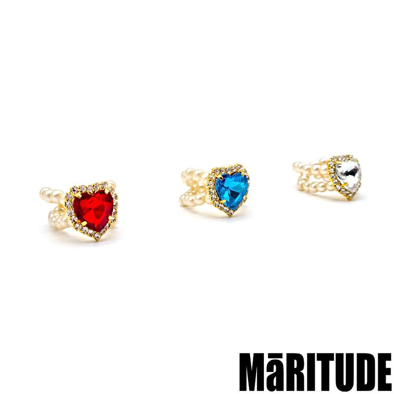 HEART BEAM RINGS (3COLOR)