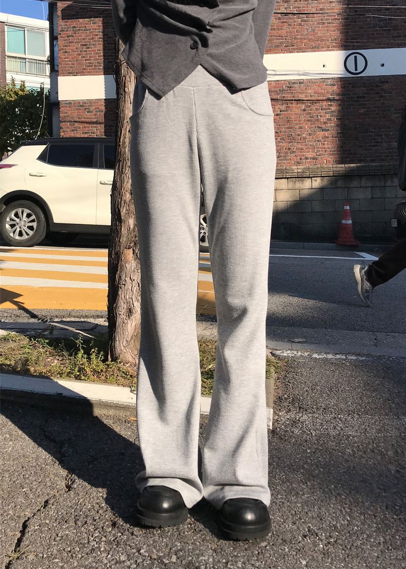  RIB BOOTCUT SWEAT PANTS