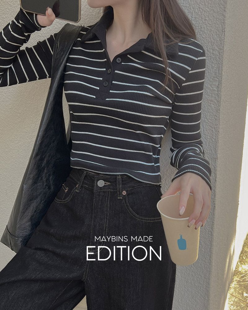 【MADE】Striped long sleeve T-shirt