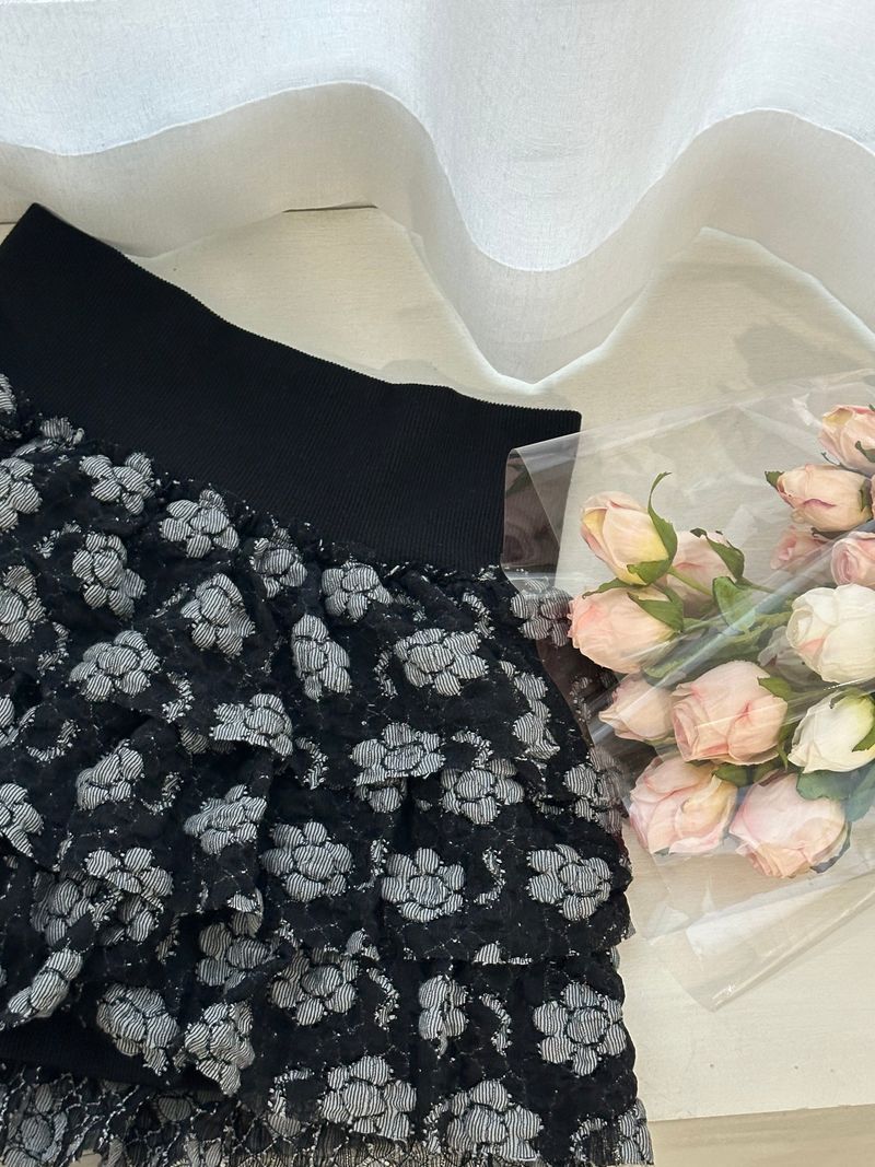Flower Frill Skirt&Pants
