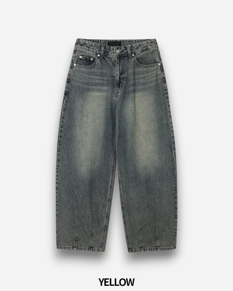 Dart Balloon Denim Pants 3C