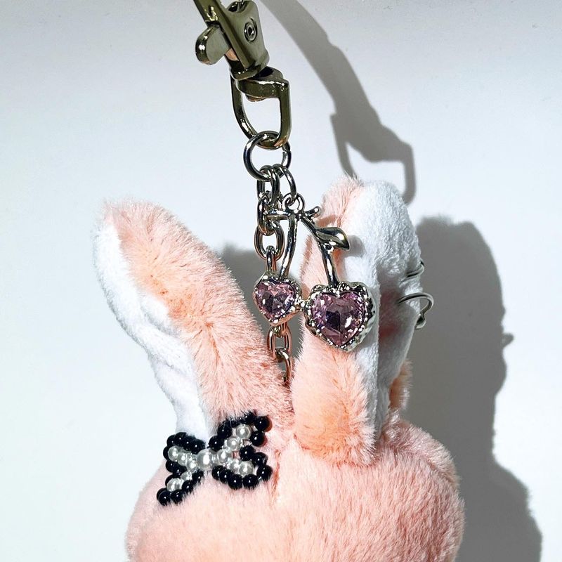 Gangster ribbon rabbit keychain