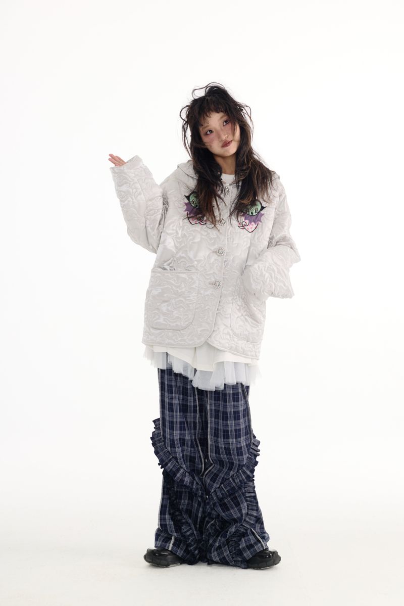 Silver embroidered jacket