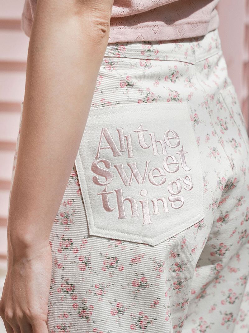 Sweet Flower Pants_cream