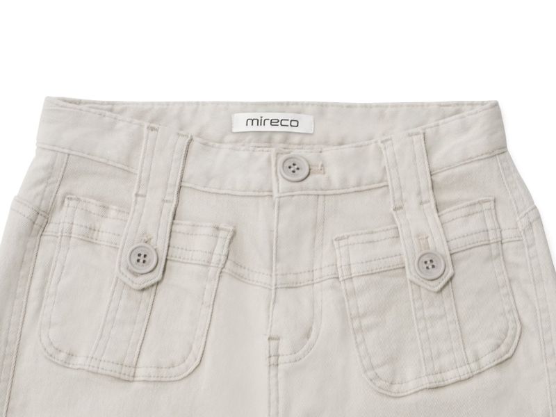 BUTTON POCKET BOOTCUT PT SAND RAW
