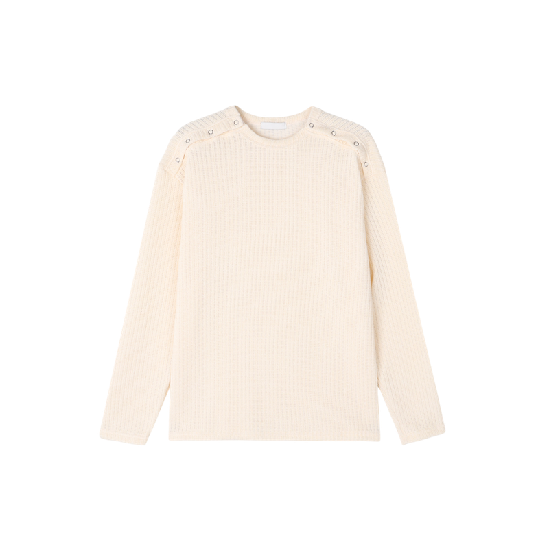 Deir shoulder snap long sleeve
