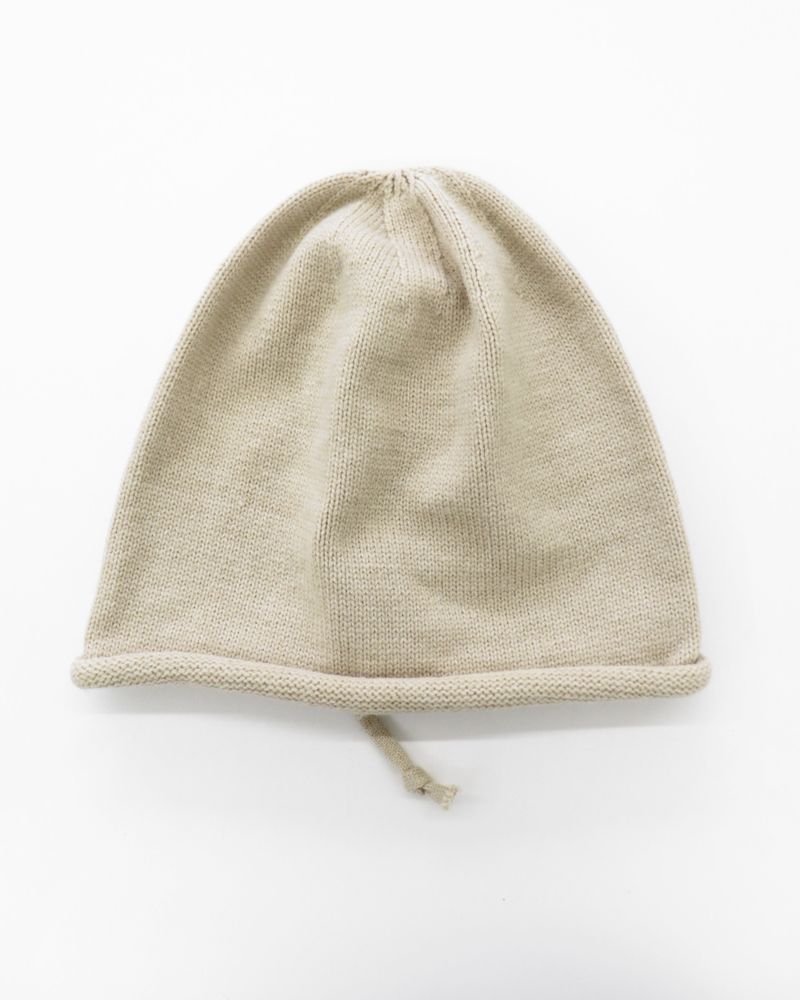 Hicot string point knit bandana beanie
