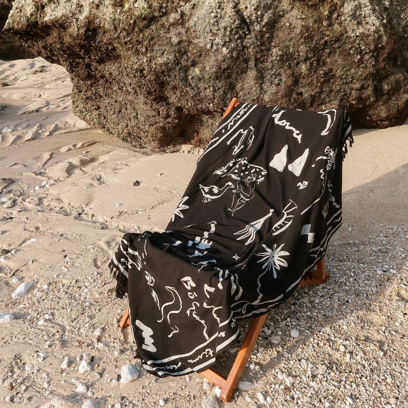 [Eco blanket] Mallorca - Black