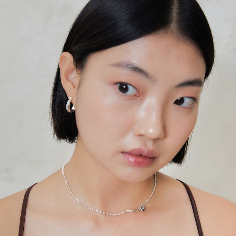 double love short necklace