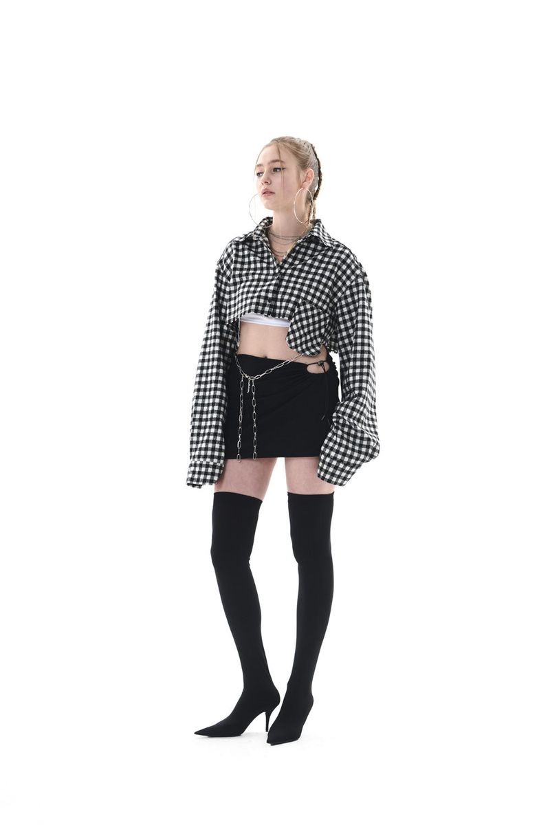 CUT OUT MINI SKIRT