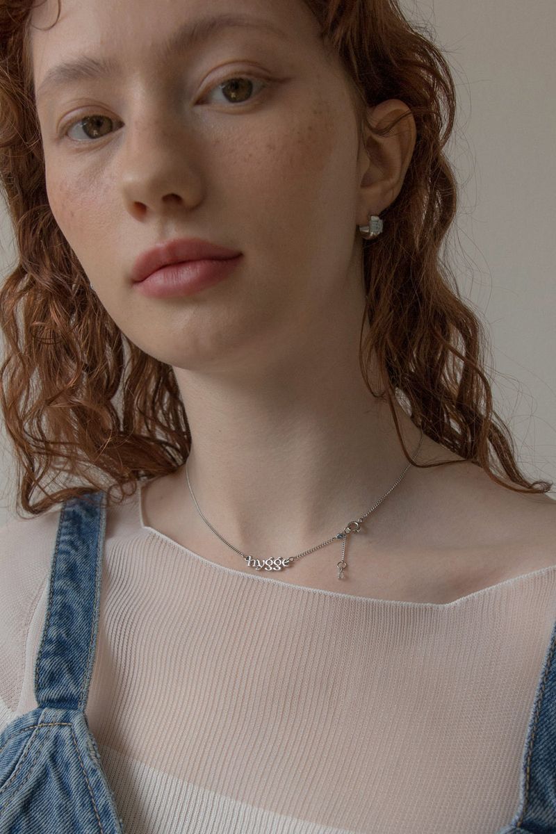 Hygge life slim chain necklace (silver)