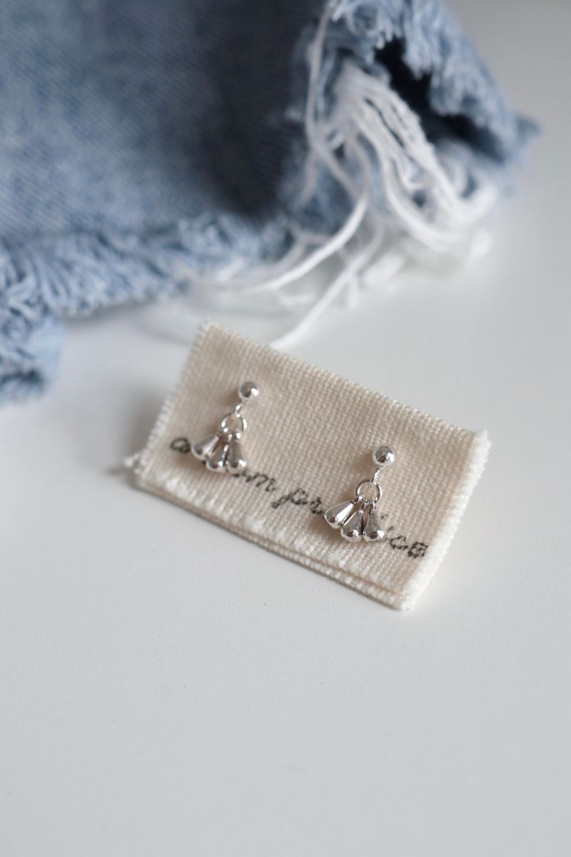 Mermaid Silver 925 Pierce handmade