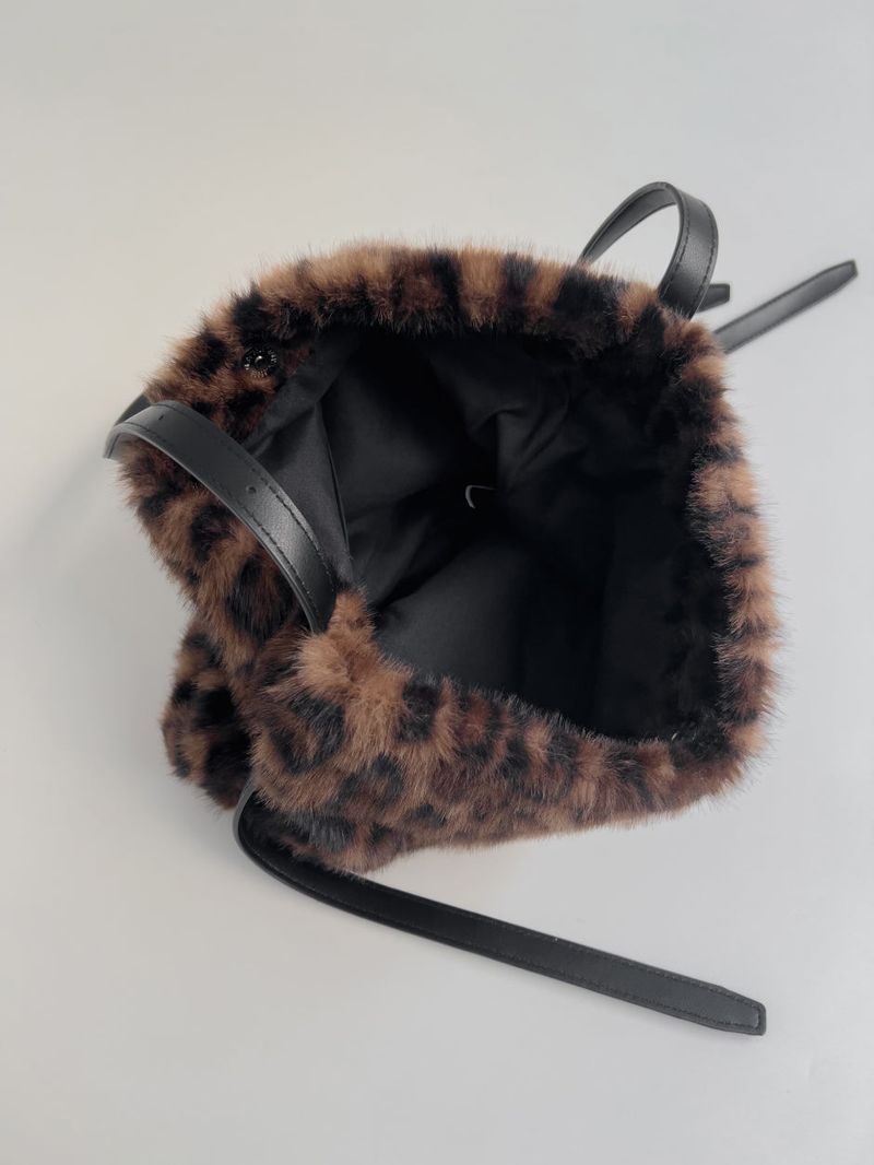 Leopard Fur Shoulder Bag
