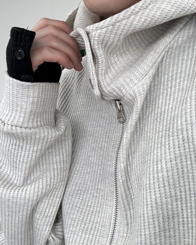 Fron Waffle Burton Hood Zip-Up