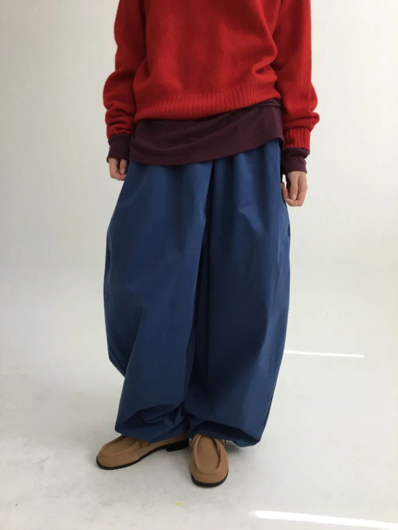 Ponpon Balloon Banding Pants (4color)