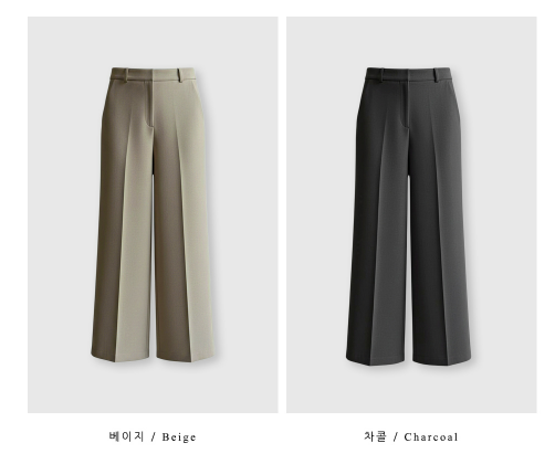 Lesen Tension Wide Slacks / 4 colors