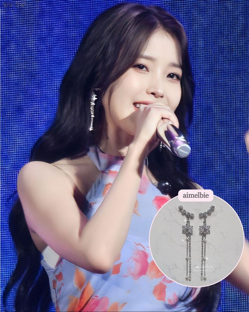 [IU Earring] Daisy Wing Earring - Longdrop (Silver color)