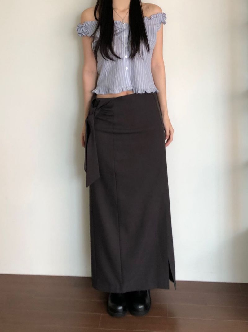 Flue Stripe Blouse (2 colors)