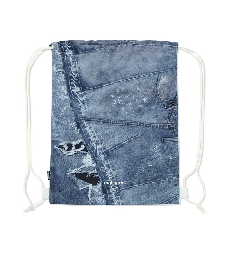 DENIM PRINTED GYM SACK