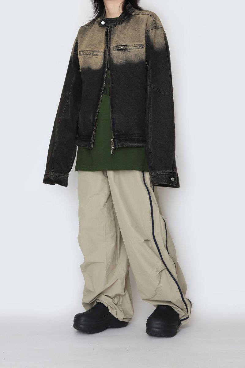 Gradation denim jacket
